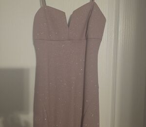 Emerald Sundae Strapless Sweetheart Dress in Dusty Mauve